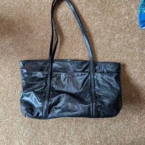 Latico Leathers Buttery Soft elegant Black Leather Tote Bag